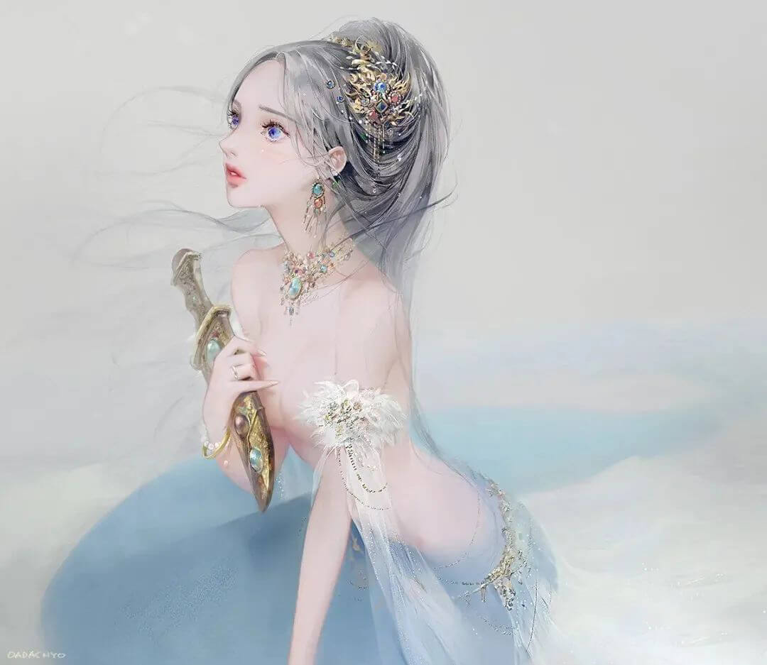 插画大神DADACHYO插画合集+教程+笔刷素材包！画风也太仙儿了吧！