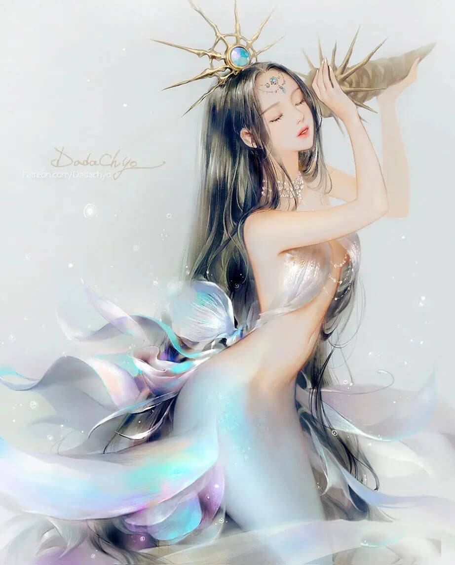 插画大神DADACHYO插画合集+教程+笔刷素材包！画风也太仙儿了吧！