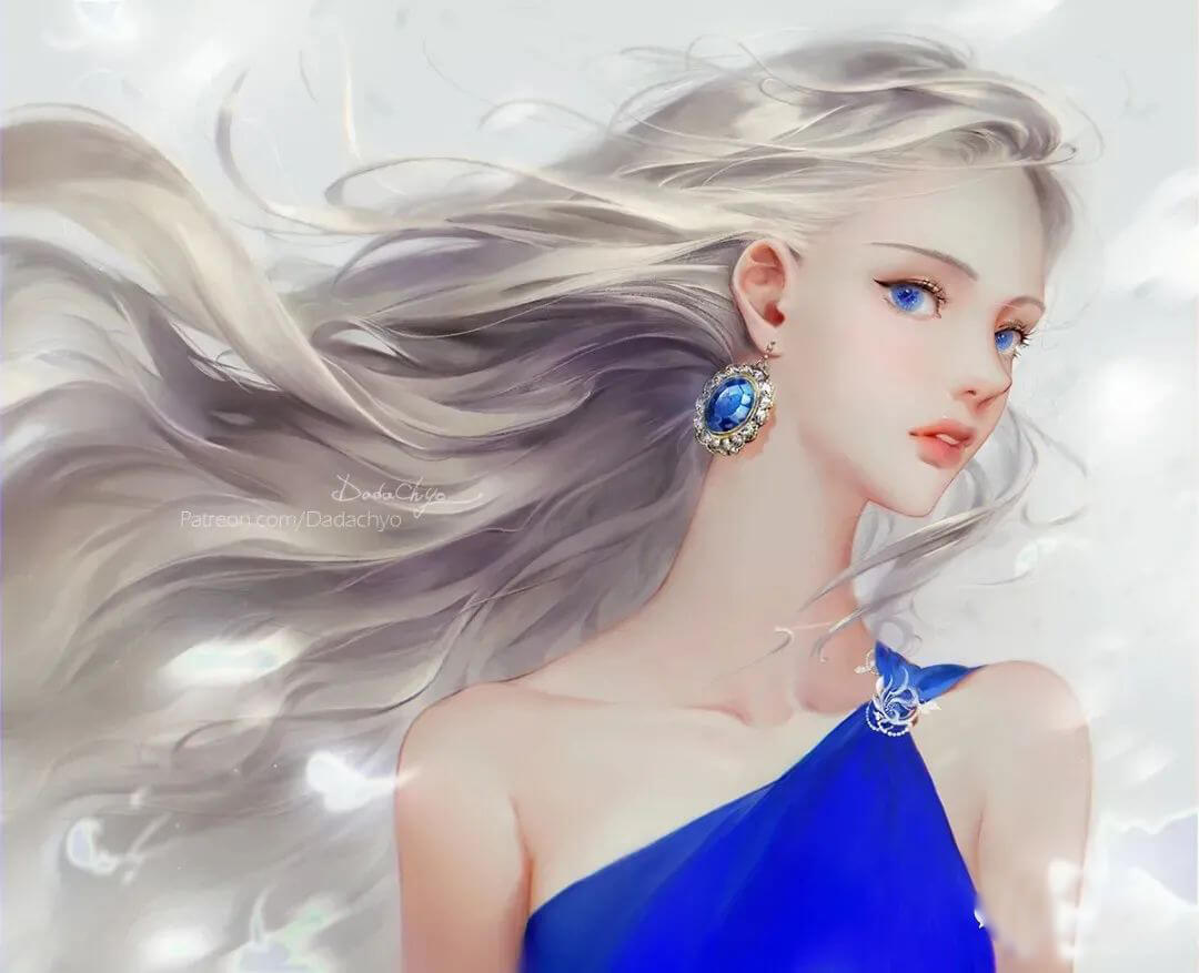 插画大神DADACHYO插画合集+教程+笔刷素材包！画风也太仙儿了吧！