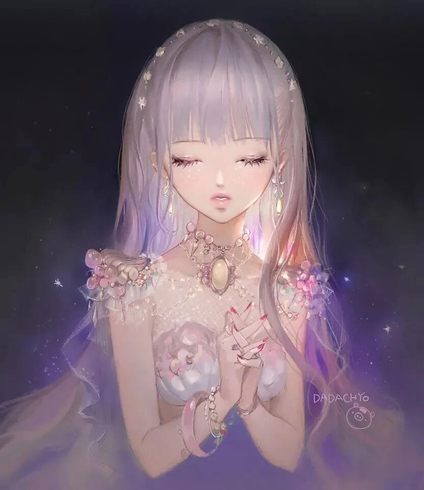 插画大神DADACHYO插画合集+教程+笔刷素材包！画风也太仙儿了吧！