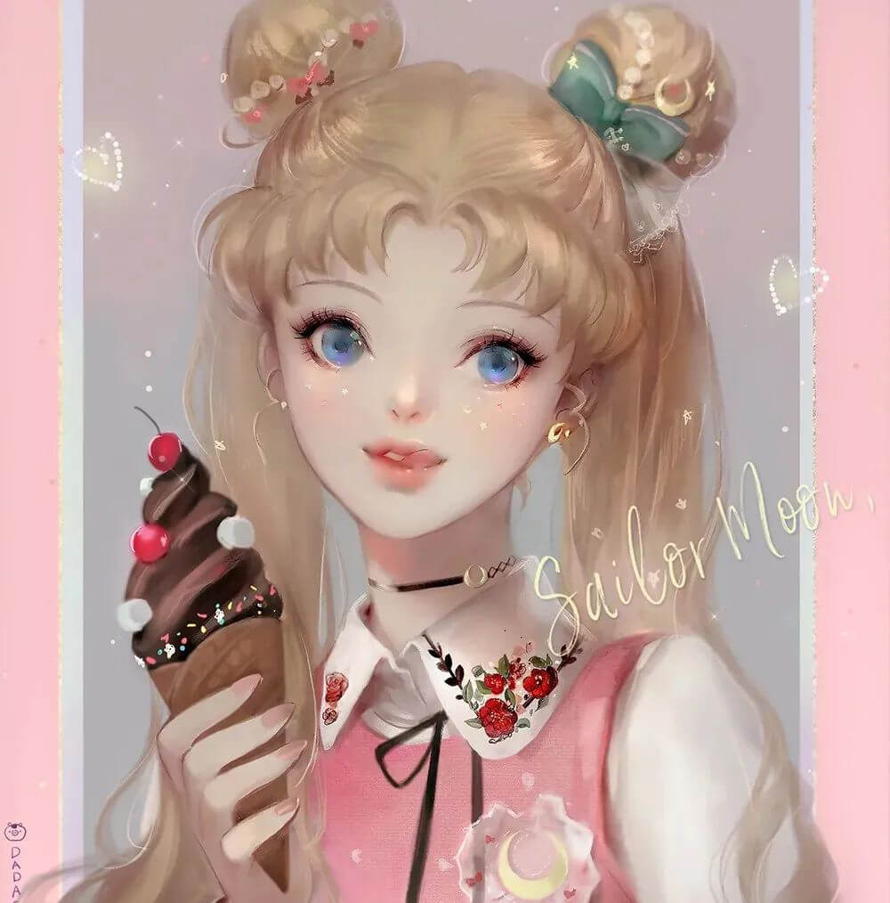 插画大神DADACHYO插画合集+教程+笔刷素材包！画风也太仙儿了吧！