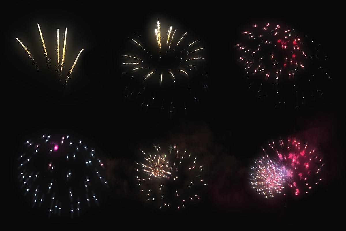 100个高端时尚新年圣诞节烟花背景图片素材大集合