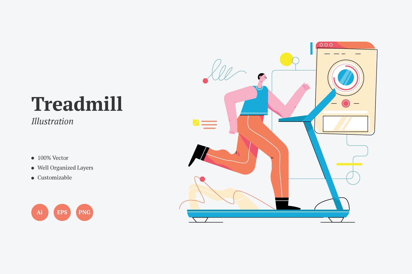 高端时尚扁平化矢量插画banner海报素材