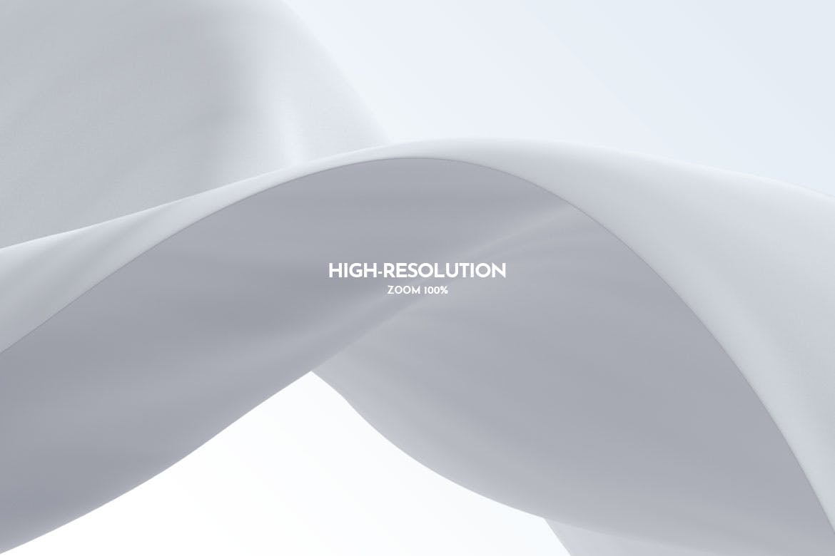 优雅高端的波浪织物Photoshop笔刷素材