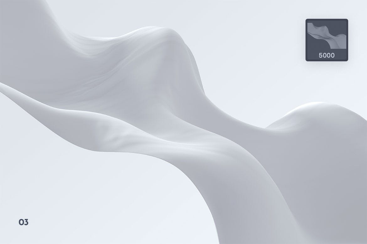 优雅高端的波浪织物Photoshop笔刷素材