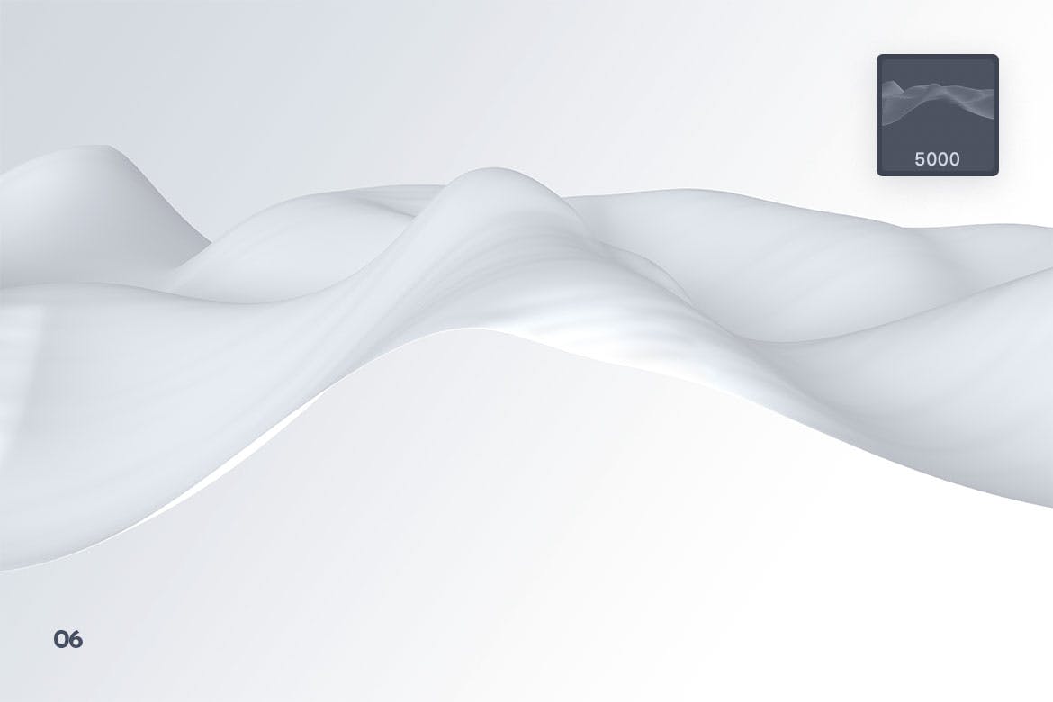 优雅高端的波浪织物Photoshop笔刷素材