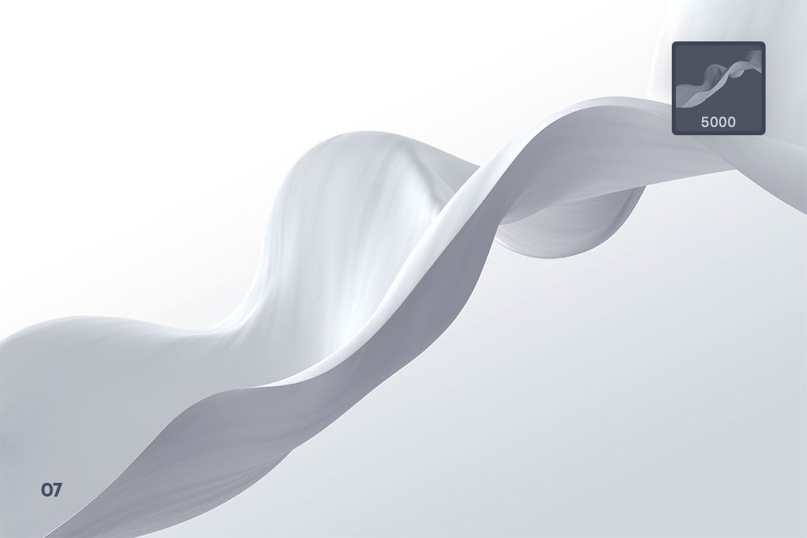 优雅高端的波浪织物Photoshop笔刷素材