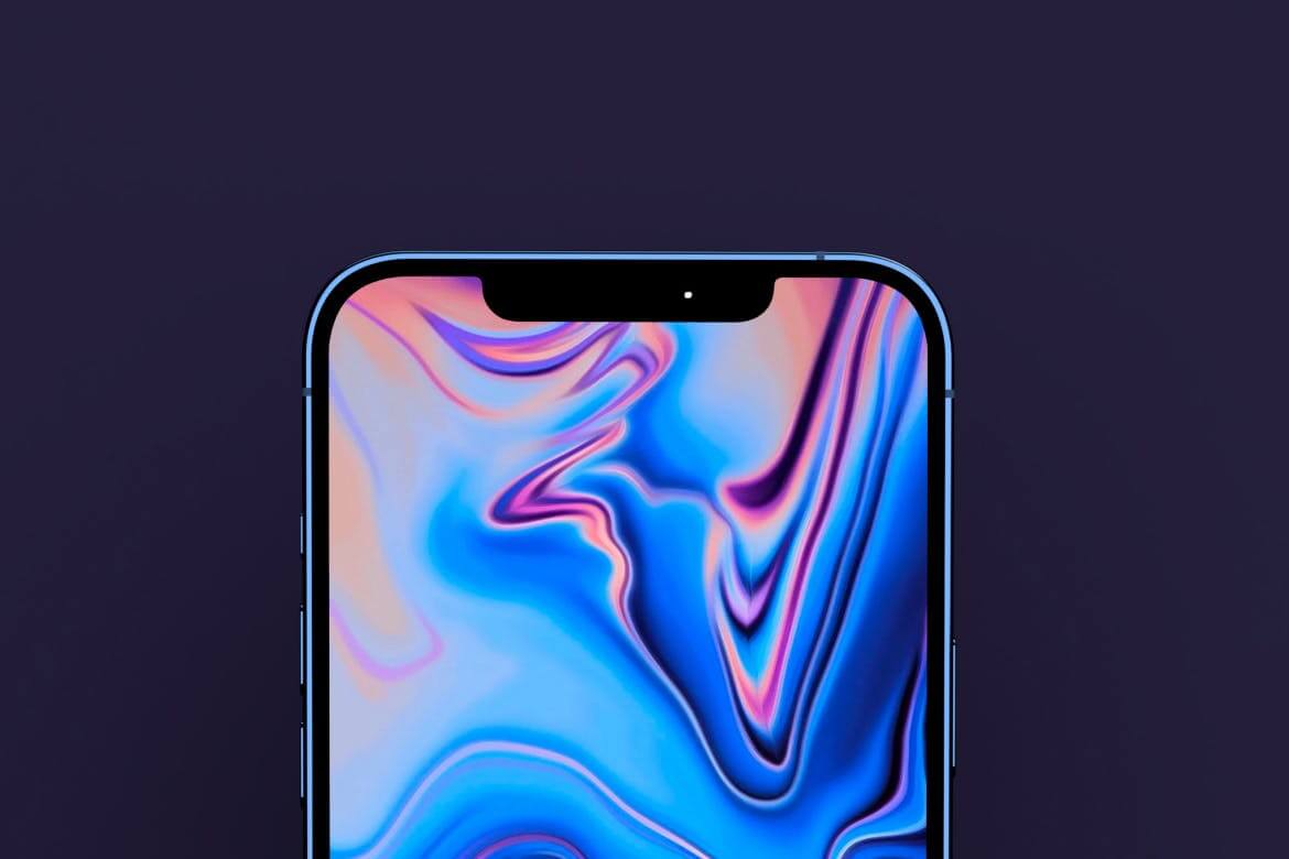 iPhone 12 Pro高端深色场景PSD样机素材