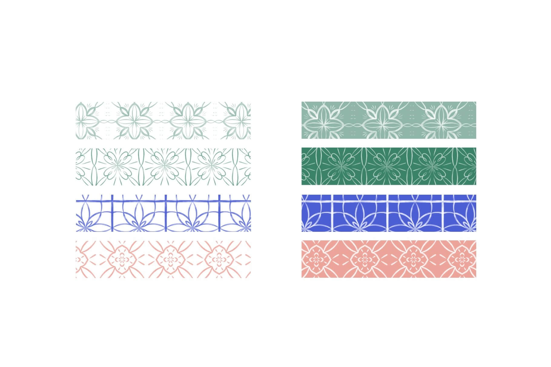 一套复古唯美的纹理Procreate笔刷素材包