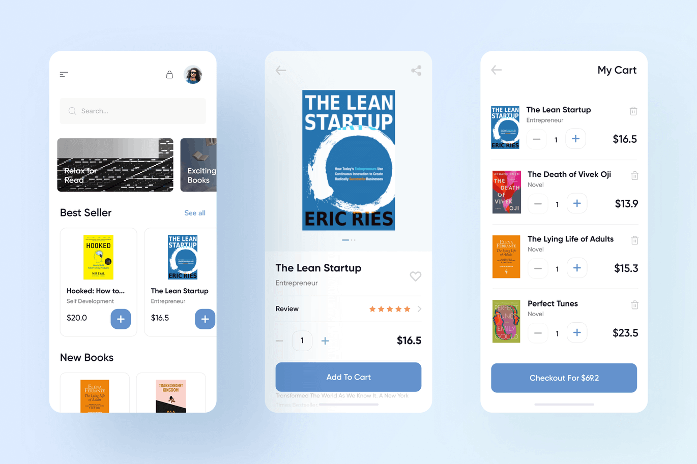 10个高品质电子书APP UI KITS素材包