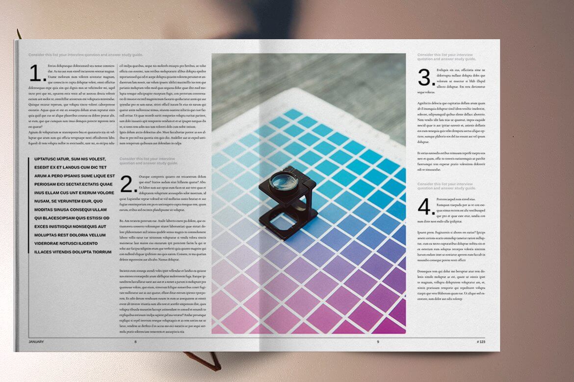 报纸杂志画册风格VI设计素材模板