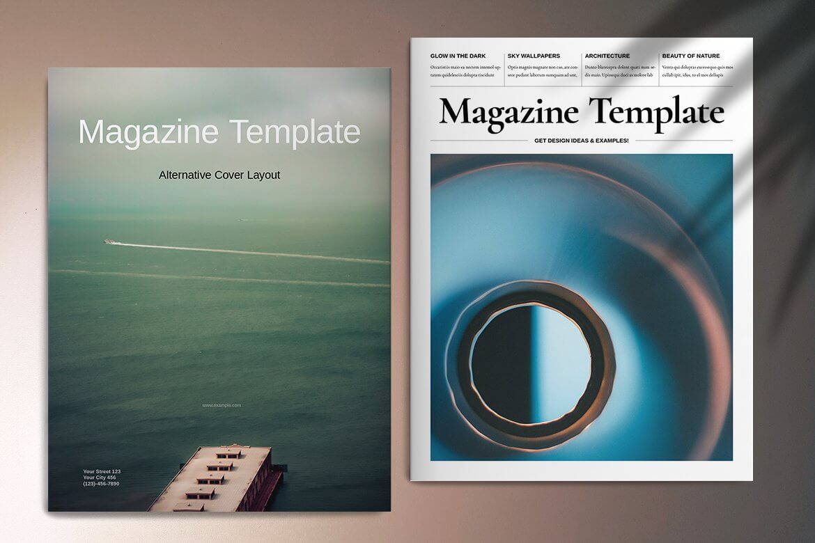 报纸杂志画册风格VI设计素材模板