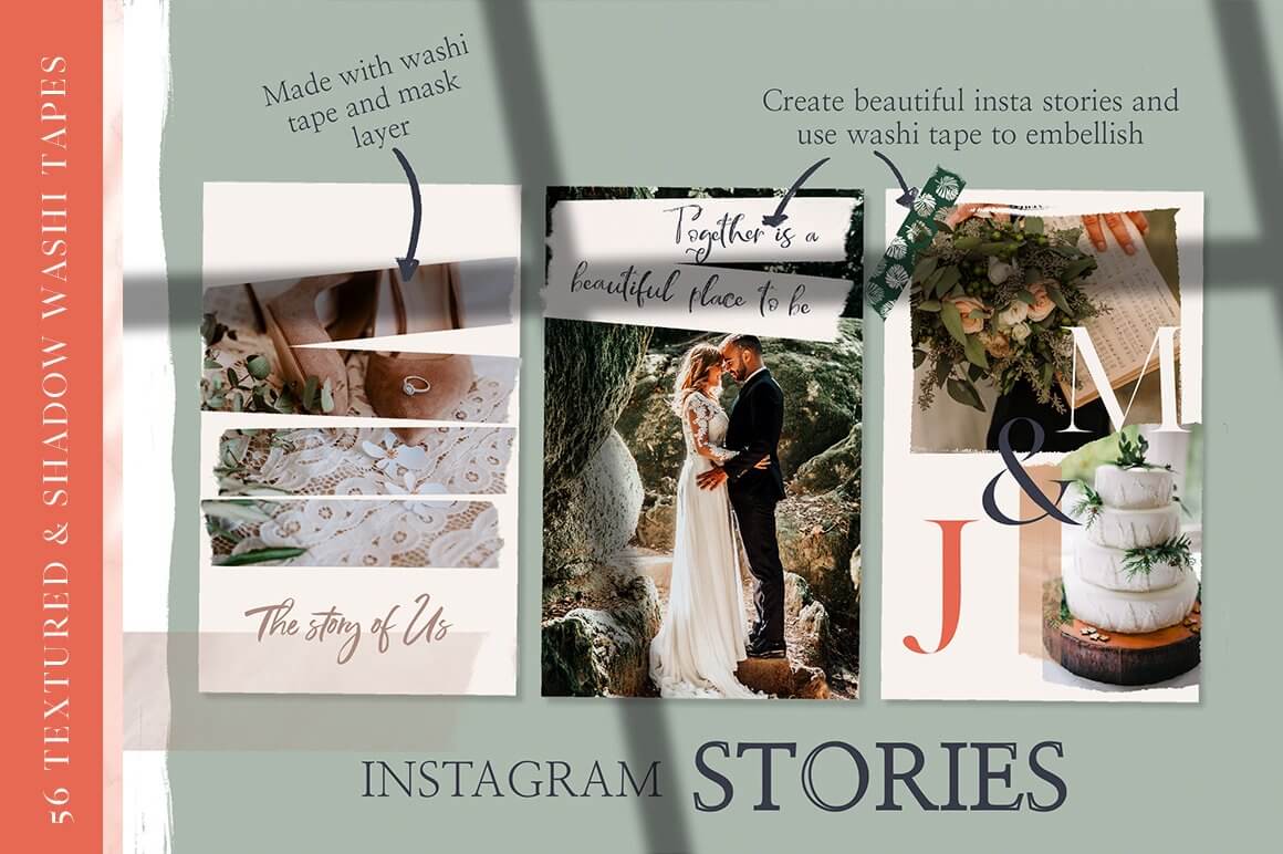 200+装饰纸胶带Procreate笔刷素材包