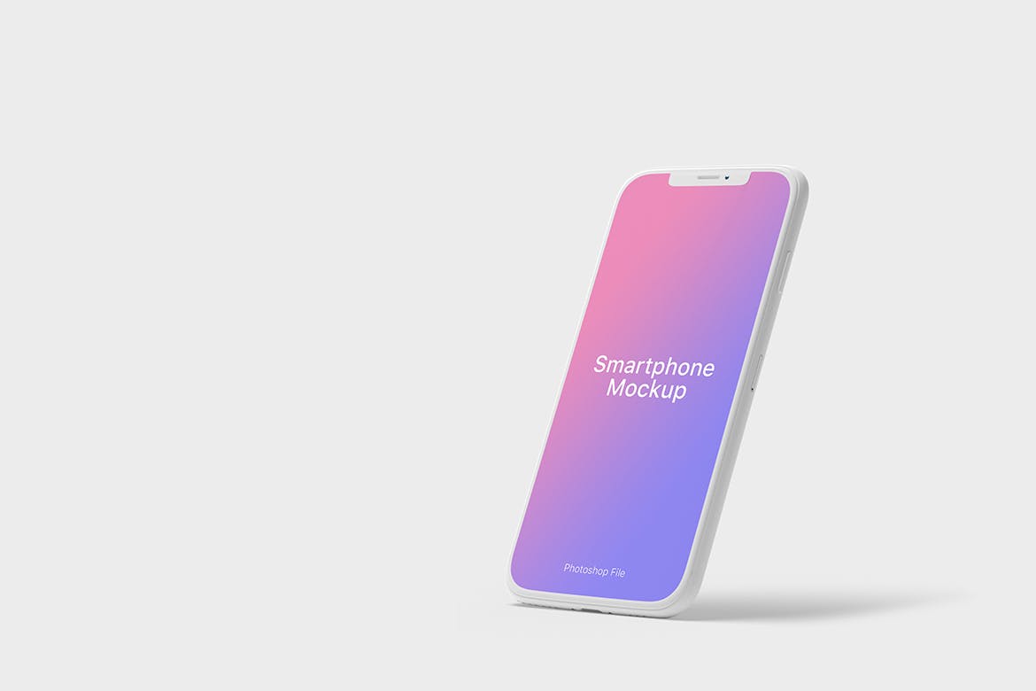 简约清新轻量级iPhone APP UI样机展示PSD素材