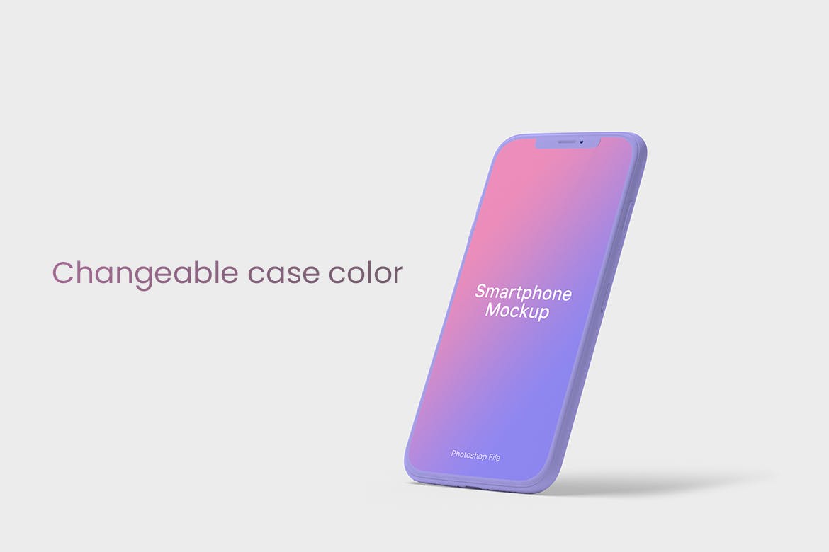 简约清新轻量级iPhone APP UI样机展示PSD素材