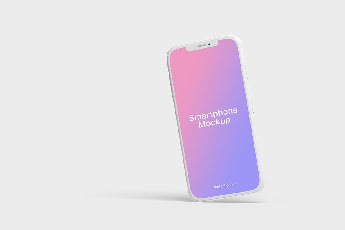 简约清新轻量级iPhone APP UI样机展示PSD素材