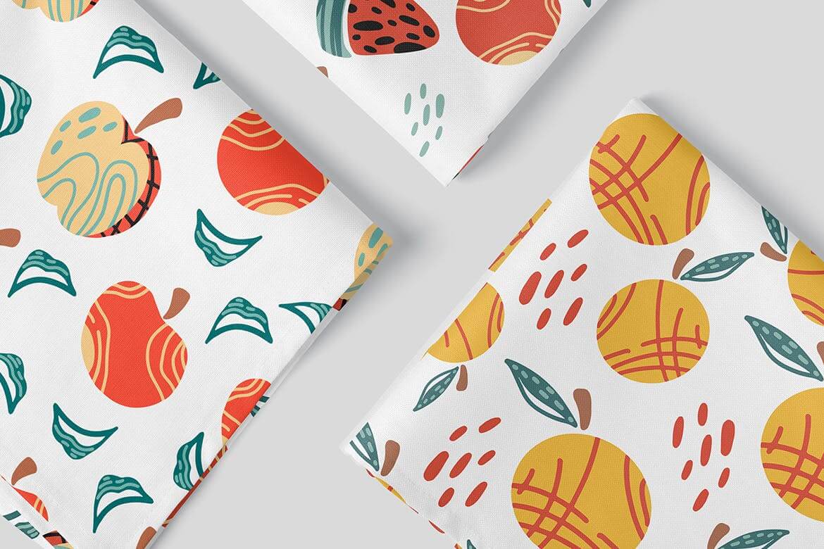 时尚高端水果矢量背景底纹纹理素材包合集