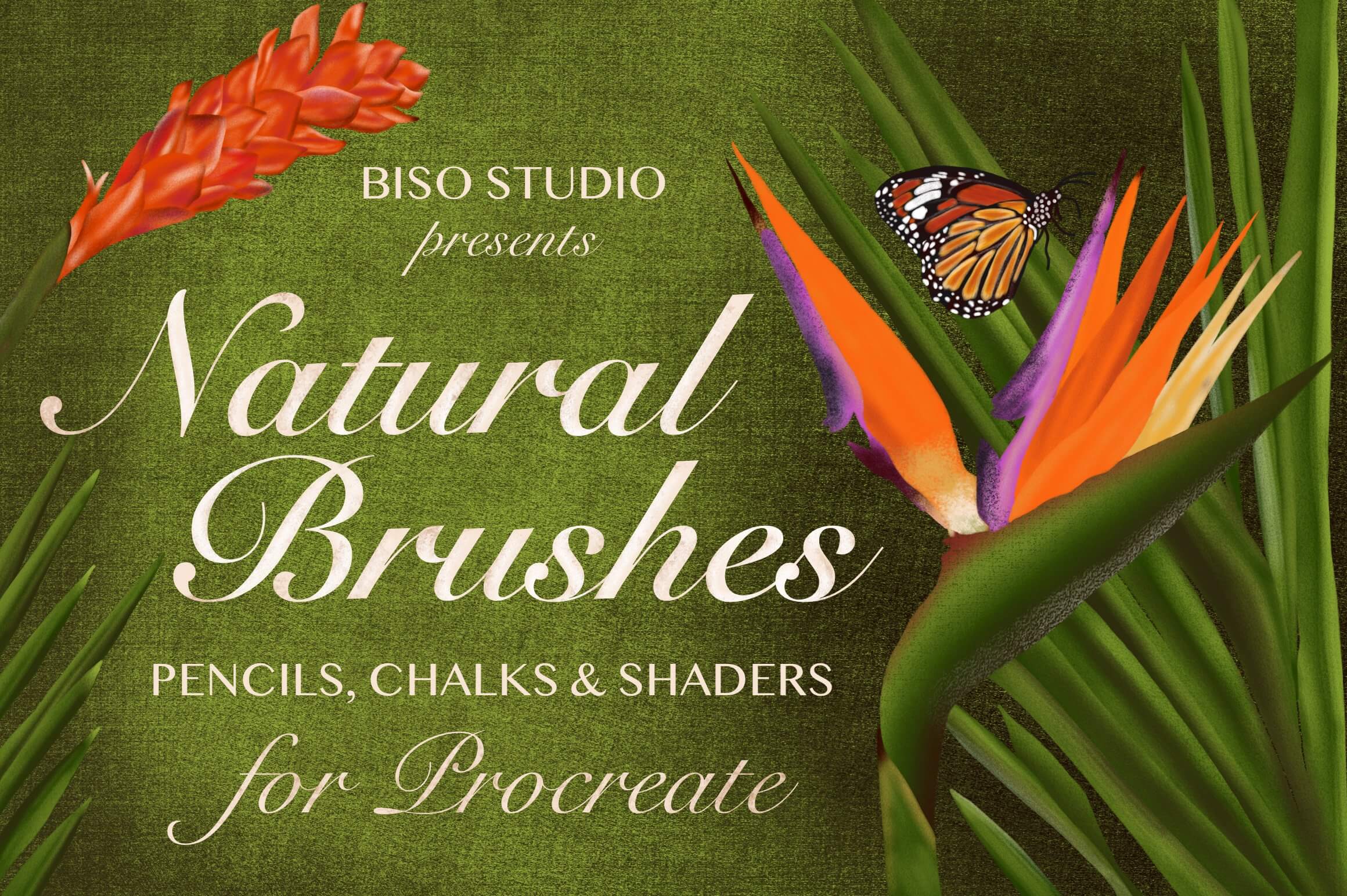 400+不同元素不同风格Procreate笔刷超级套装