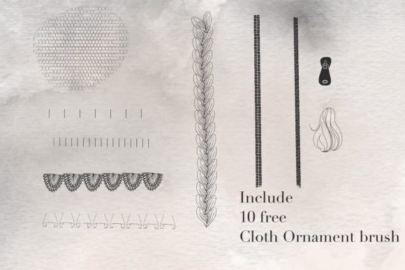 漫画人物头像Procreate笔刷素材