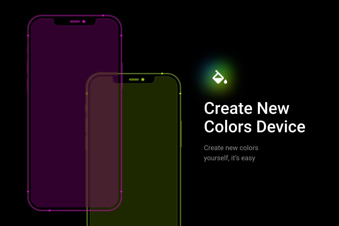 轻量级iPhone 12 Pro线性样机 APP UI展示素材
