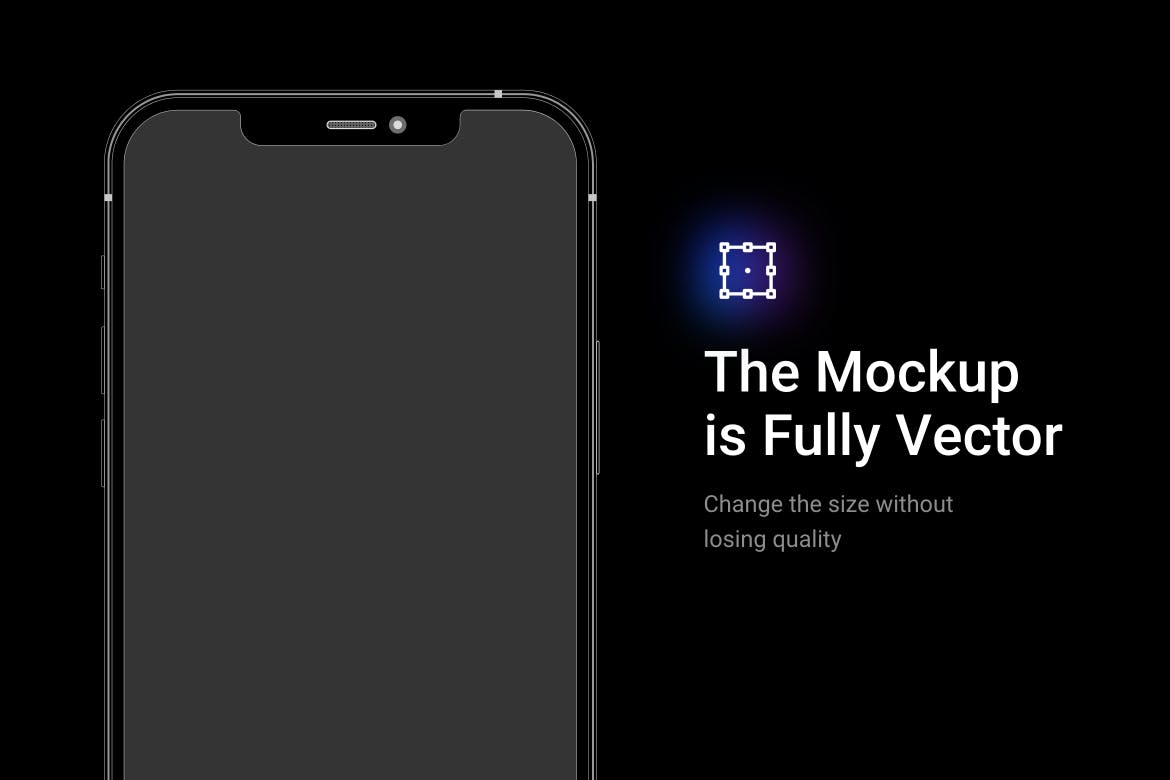 轻量级iPhone 12 Pro线性样机 APP UI展示素材