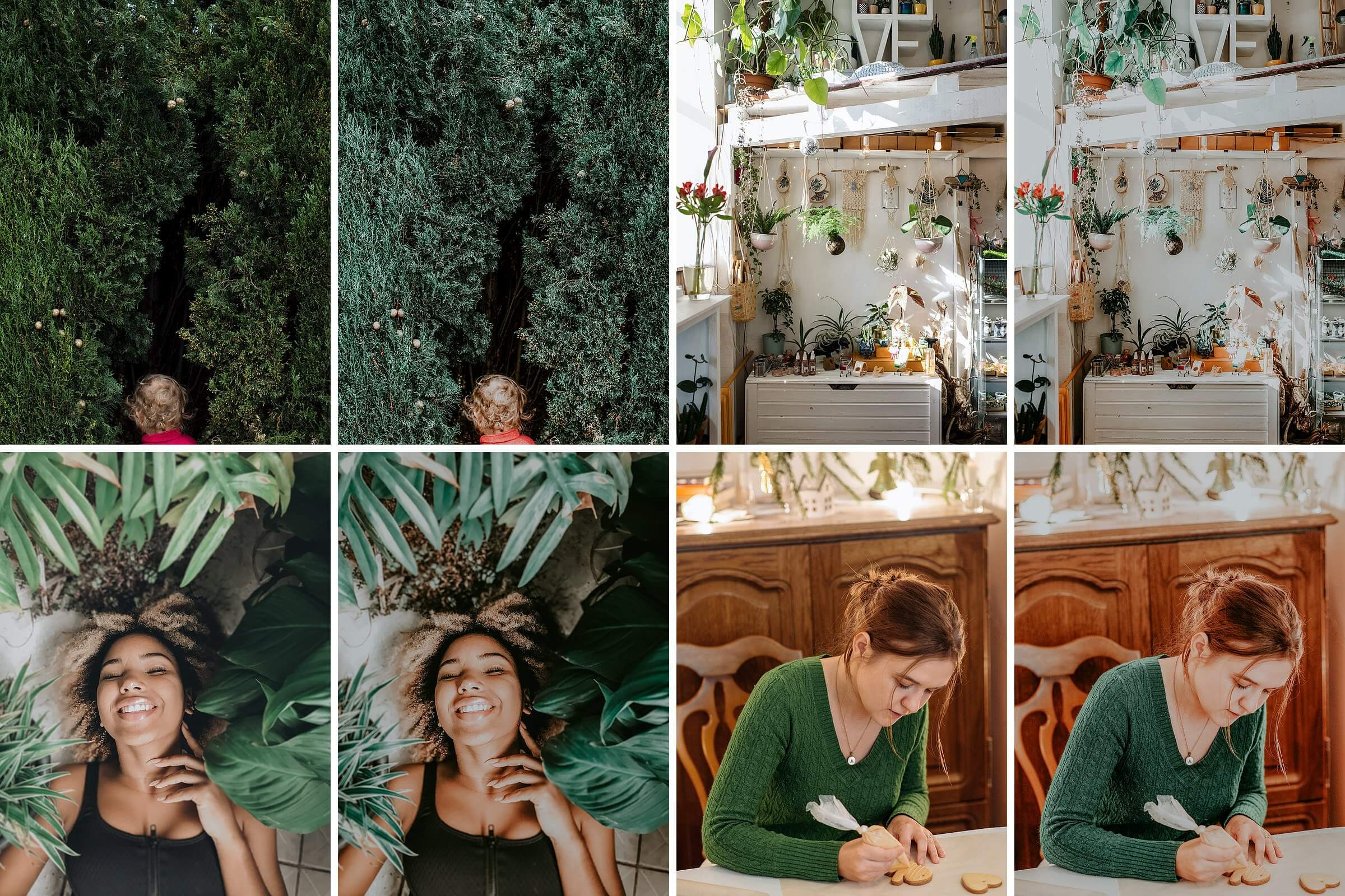 100个清新自然的绿色色调LR照片预设滤镜