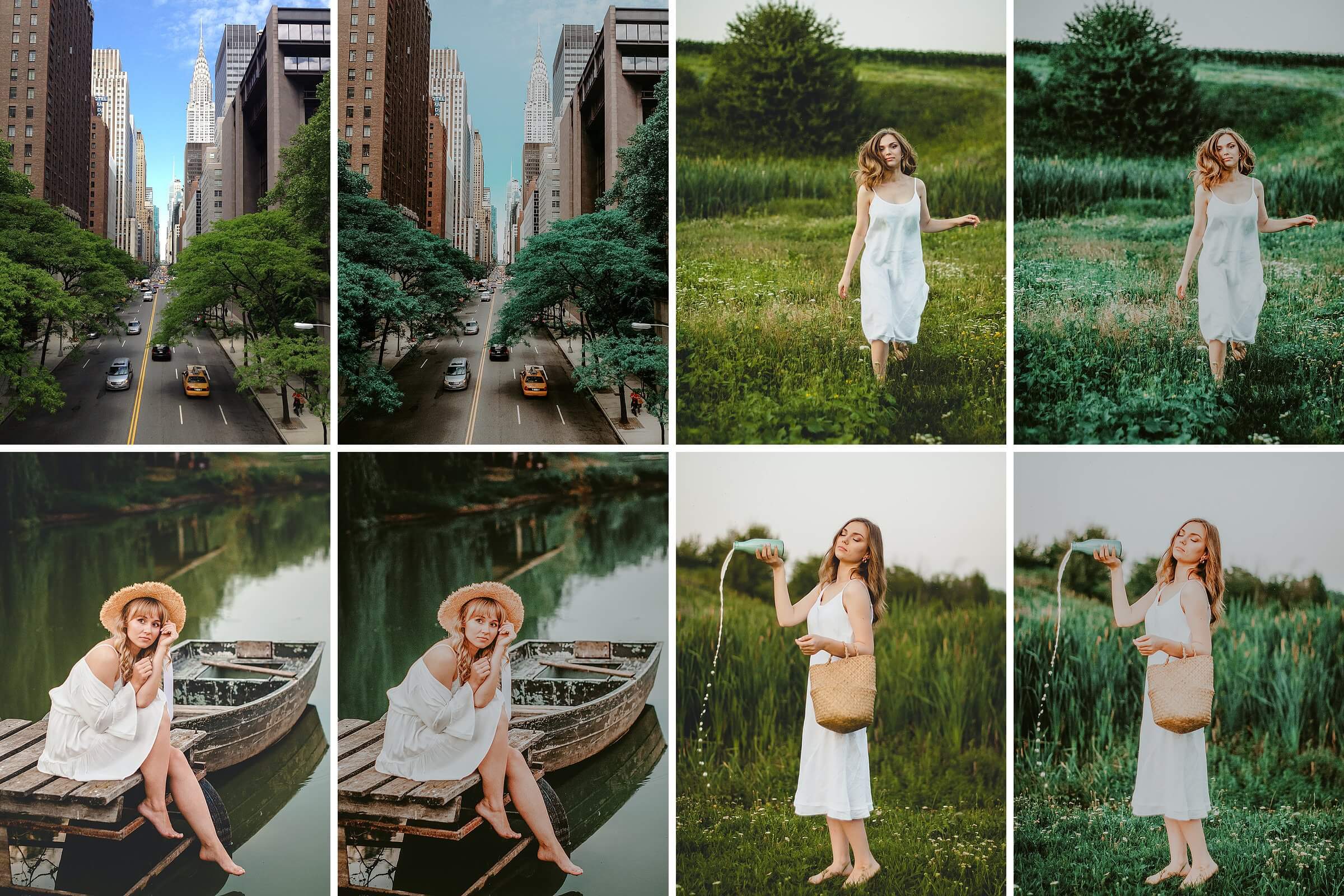 100个清新自然的绿色色调LR照片预设滤镜