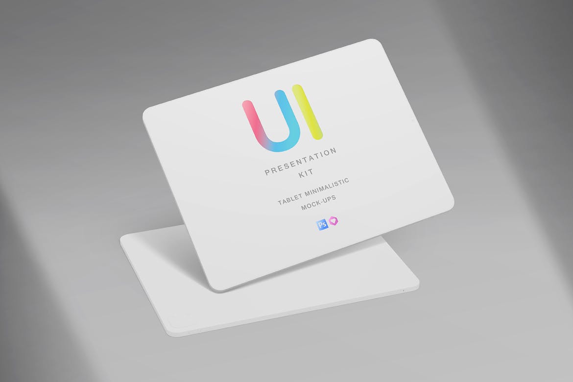 响应式简约设备套件UI样机展示PSD素材