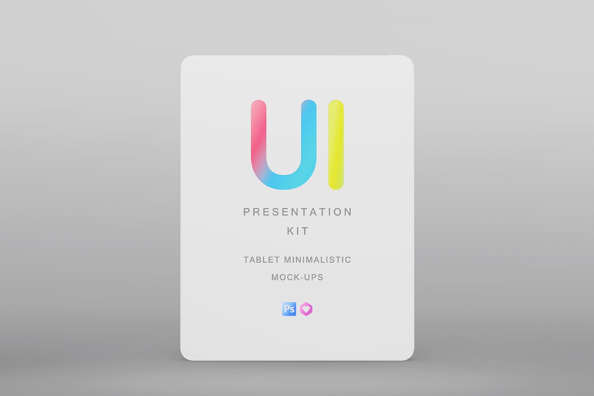 响应式简约设备套件UI样机展示PSD素材