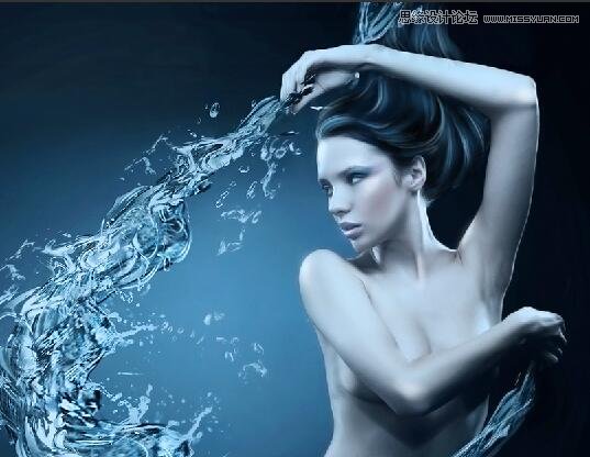 巧用PS合成创意美人鱼海报