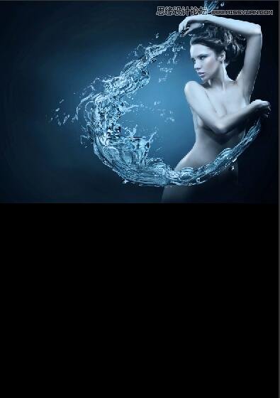 巧用PS合成创意美人鱼海报