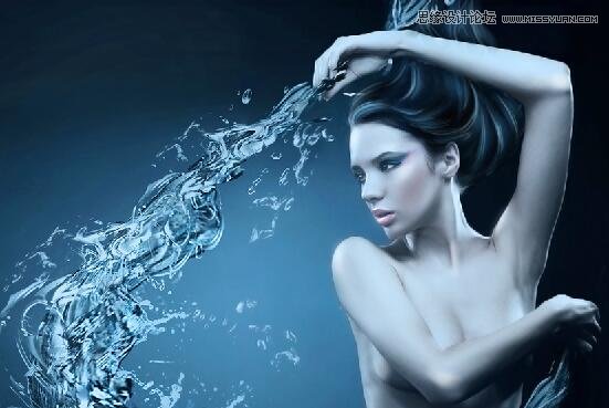 巧用PS合成创意美人鱼海报