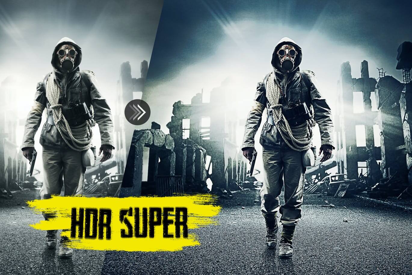 一个非常好用的HDR高动态PS动作调色预设