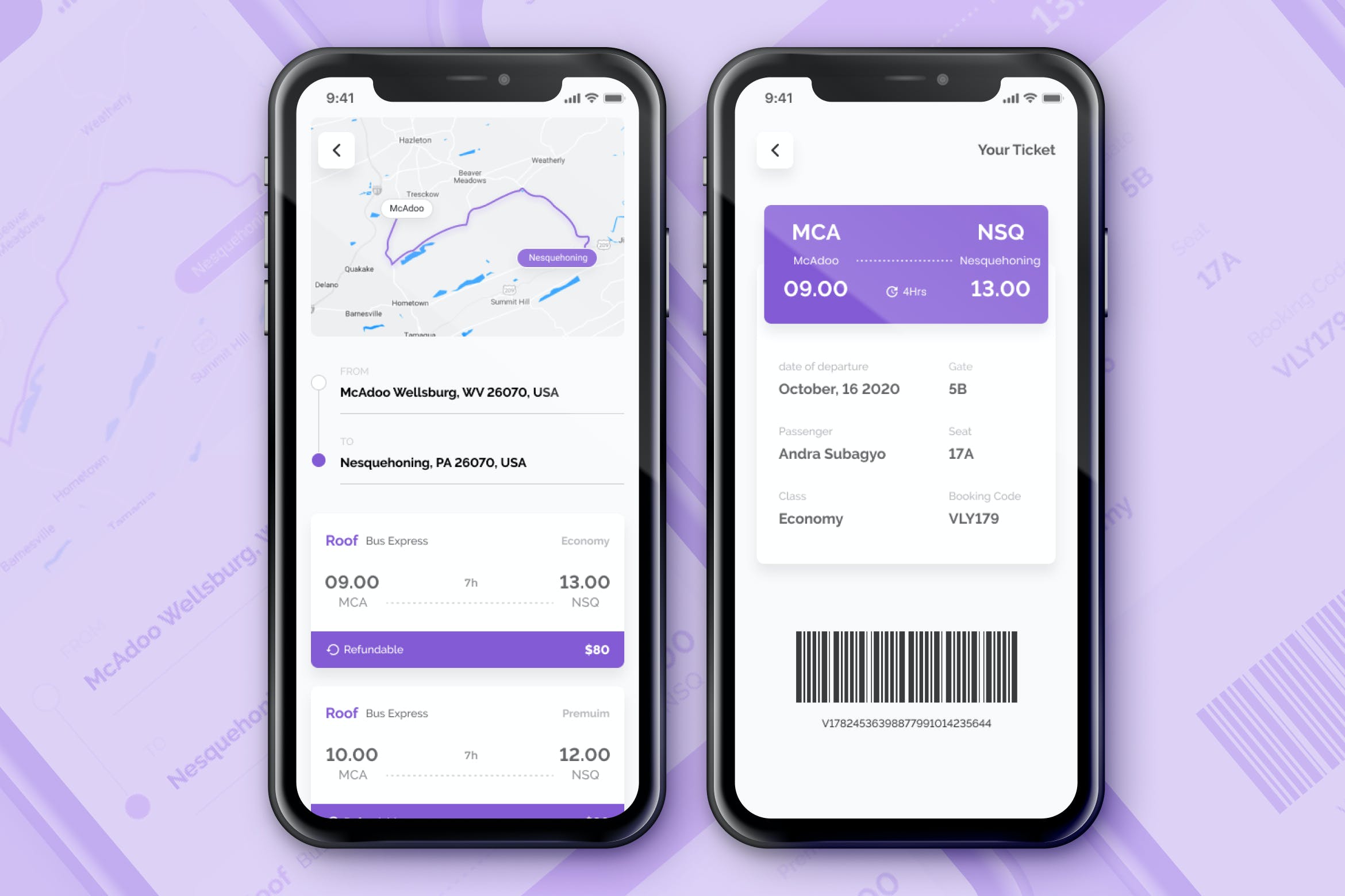 机票预订应用程序APP UI