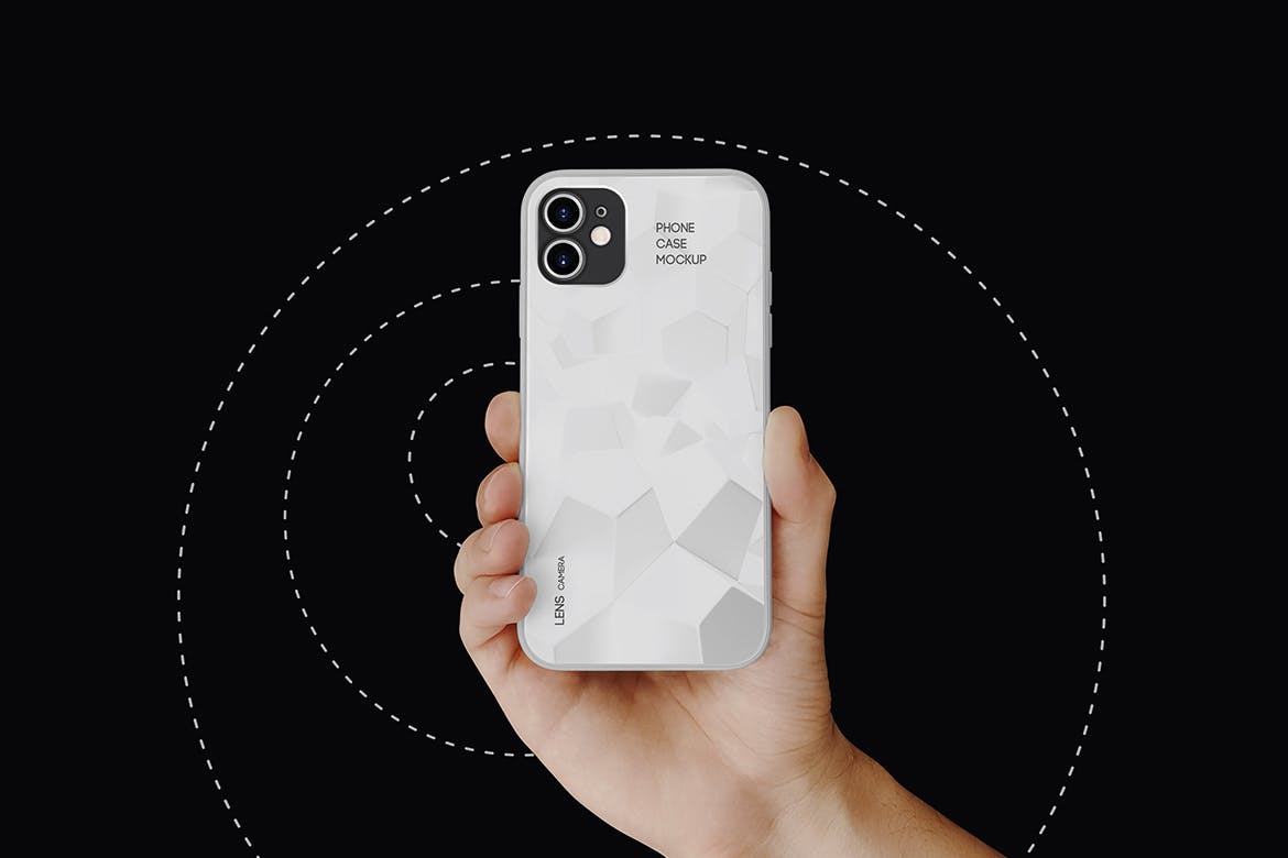 iPhone 12手机壳设计样机PSD素材