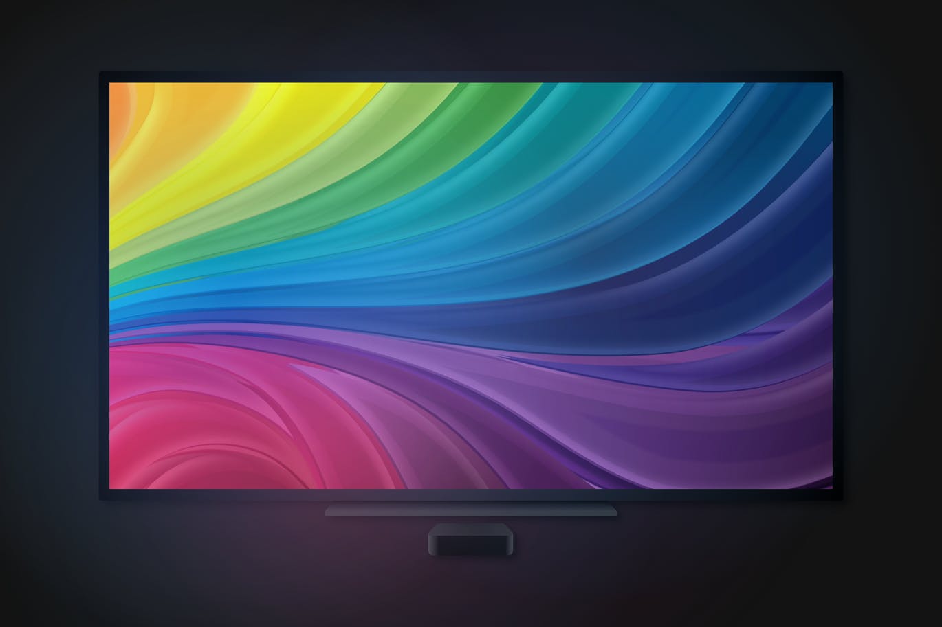 3个不同场景的电视和Apple TV UI样机PSD展示素材