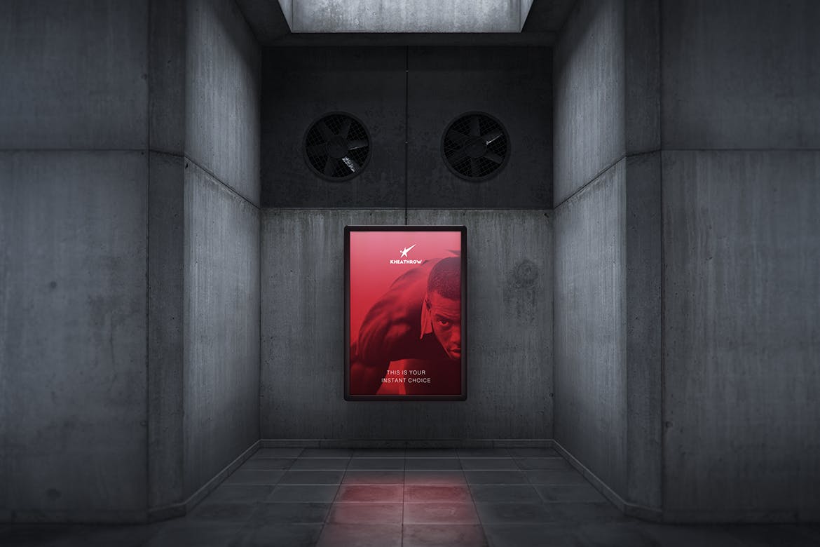 10个非常高品质的都市地铁公交站车站灯箱广告牌VI样机PSD素材包