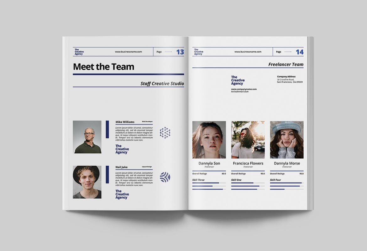 一套简约专业的商业计划书VI设计版式