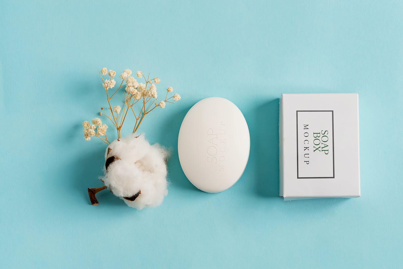 高端逼真肥皂香皂包装设计VI样机PSD素材