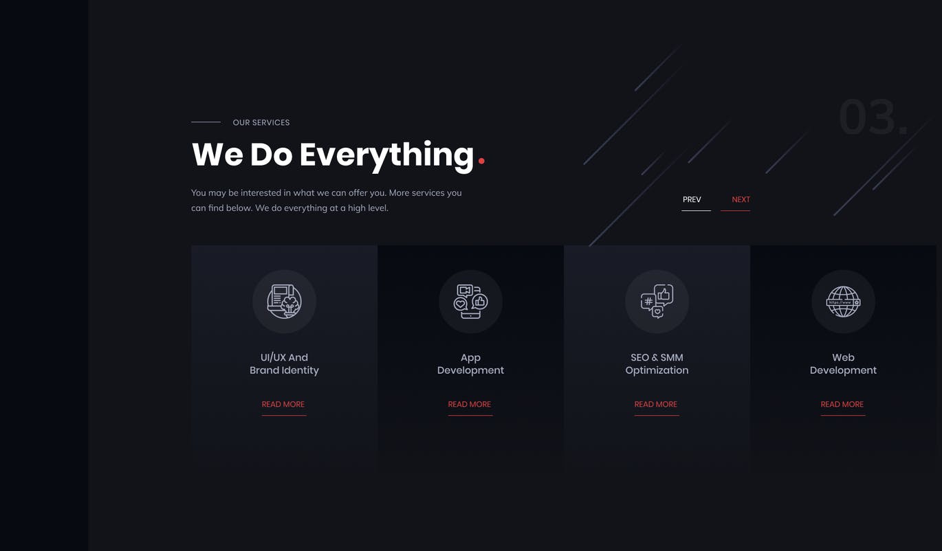 超高品质黑色高端多用途官网设计WEB UI KITS(Figma)