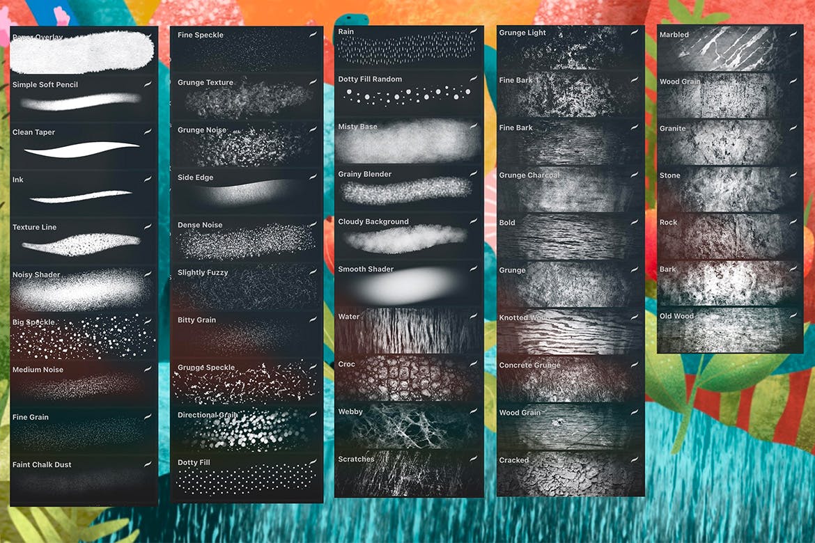 47种高端时尚的Procreate笔刷大集合