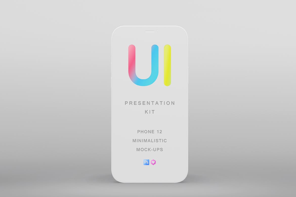 响应式简约设备套件UI样机展示PSD素材