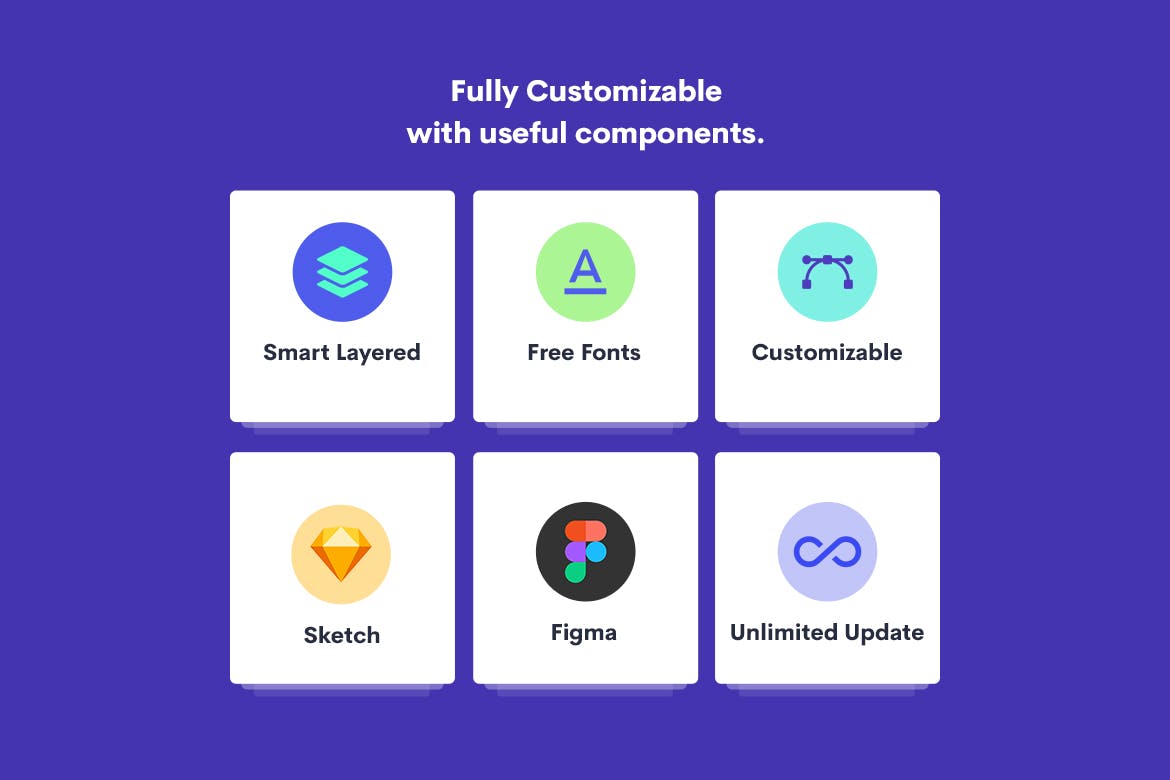 一套紫色高品质iWatch APP UI KITS素材包