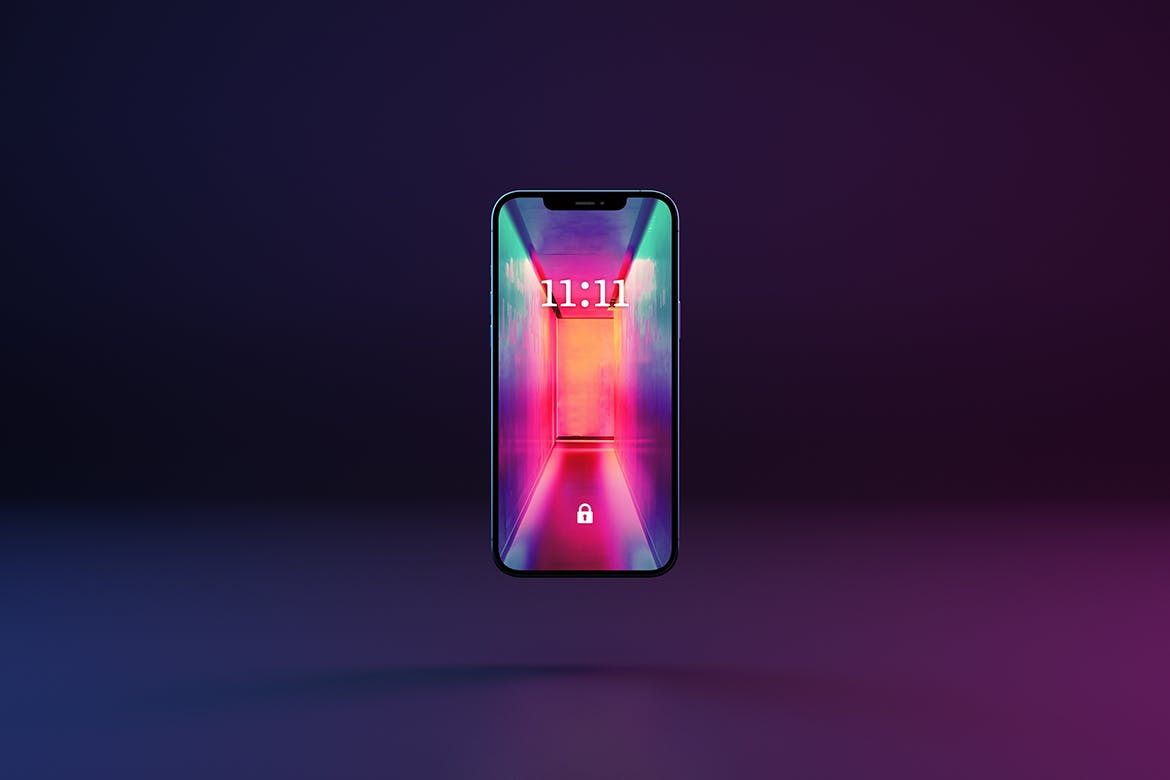 一套非常时尚的多角度iPhone APP UI样机PSD素材包