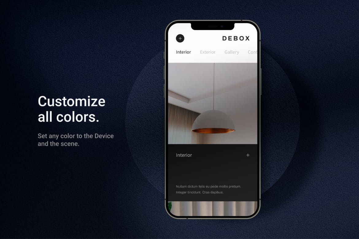 一套高端时尚的苹果设备全家桶场景UI样机PSD素材包