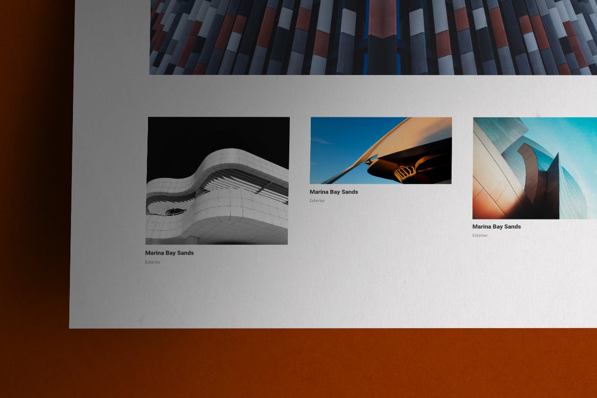 带有折痕的A4海报宣传单设计VI样机PSD素材