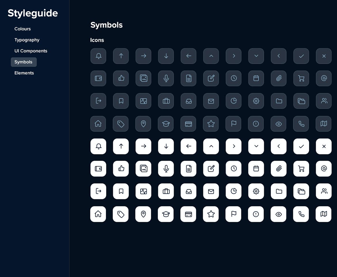 一套深色后台UI界面组件包,UI后台设计规范素材包