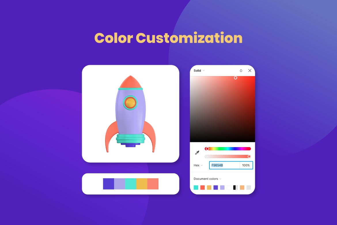 精品素材：50个3D立体风格iocn图标素材合集