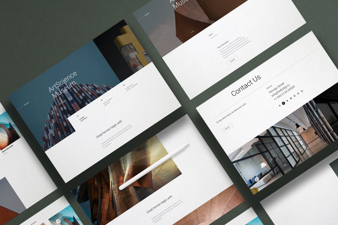 时尚高端的iPad Pro和Paper Scene Generator UI样机PSD素材包