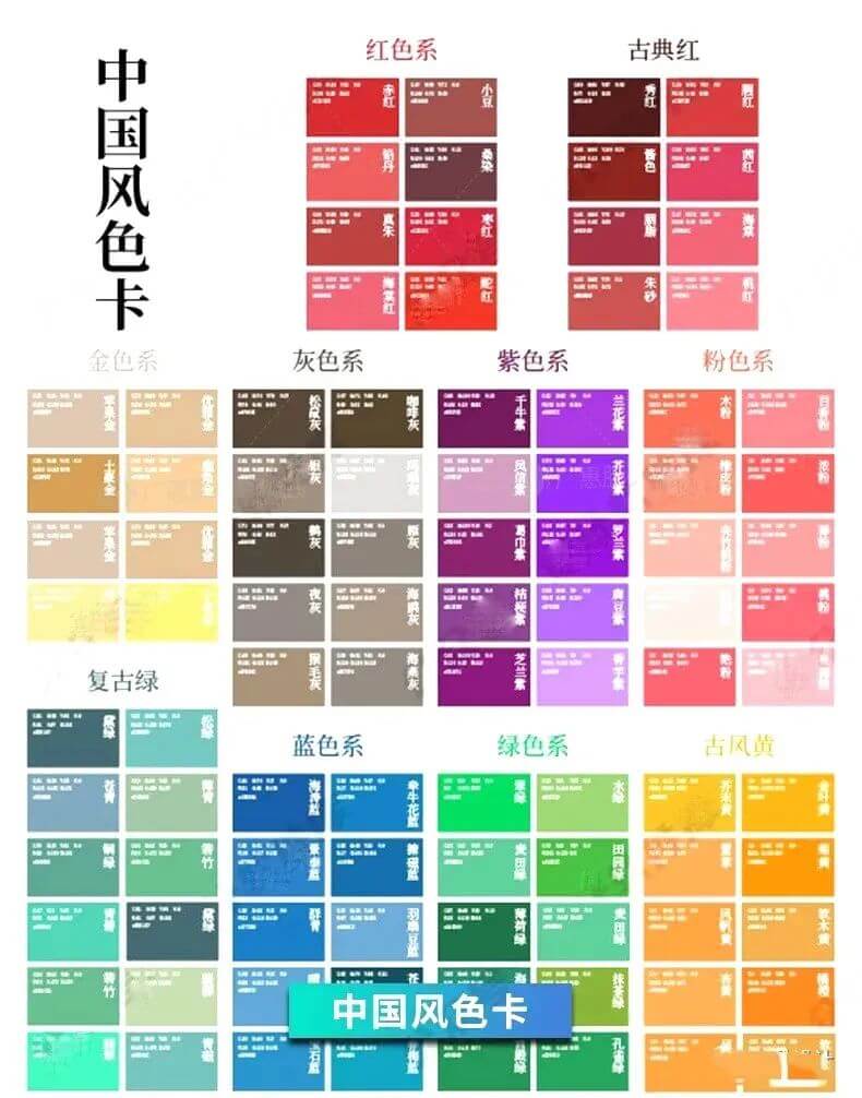 有了这些色卡从此我再也不怕配不好颜色了，看看这些适合于PS、AI、CDR的色卡吧